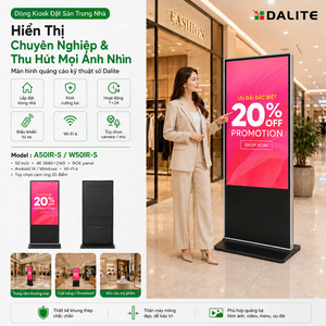 Màn hình quảng cáo standee điện tử 50inch 4k Dalite A50IR-S