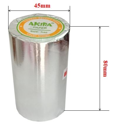 GIẤY IN HÓA ĐƠN K80 X45MM – BỌC BẠC THÙNG 100 CUỘN
