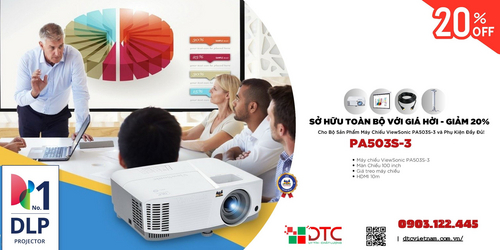 COMBO Trọn bộ máy chiếu Viewsonic PA503S-3