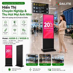 Màn hình quảng cáo standee điện tử 55inch 4k Dalite A55IR-S