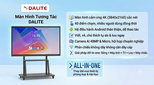 Màn Hình Tương Tác Thông Minh 65 inch 4k Dalite DA65LED-AC128 Camera AI 